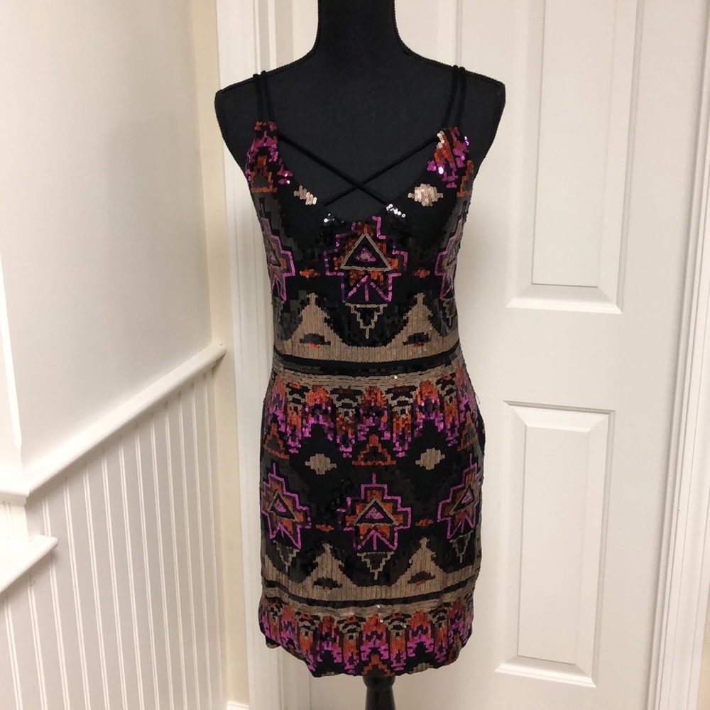 NWT - Multi Colored Sequin Party Dress